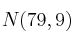 N(79,9)