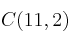 C(11,2)