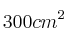300 cm^2