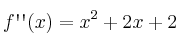 f\textsc{\char13} \textsc{\char13}(x) = x^2 + 2x +2
