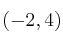(-2, 4)