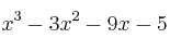 x^3 - 3x^2 - 9x - 5