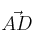 \vec{AD}