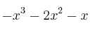 -x^3-2x^2-x -x^3-2x^2-x