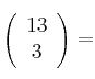 \left( \begin{array}{c}13  \\ 3 \end{array} \right) =