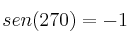 sen(270) = -1