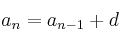a_n=a_{n-1}+d