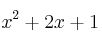 x^2+2x+1