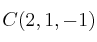 C(2,1,-1)