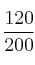 \frac{120}{200}