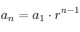 a_n=a_1 \cdot r^{n-1} }
