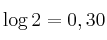 \log 2 = 0,30