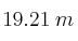 19.21 \: m