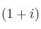(1+i)