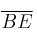 \overline{BE}