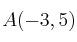 A(-3,5)