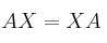 AX=XA