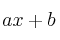 ax+b
