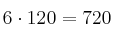 6 \cdot 120 = 720