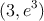 (3, e^3)