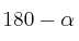 180 - \alpha