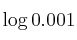 \log 0.001
