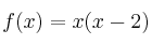 f(x)=x(x-2)